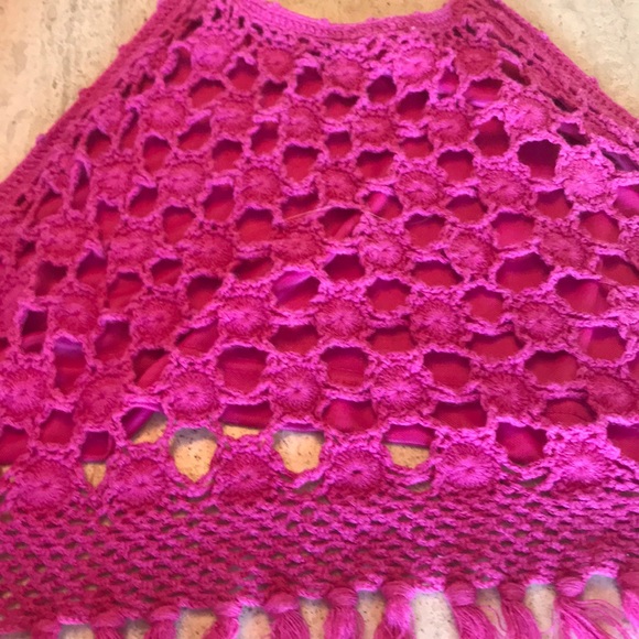 🔥Fabulous🔥Hot Pink 2 pcs crop top midi skirt - Picture 4 of 6